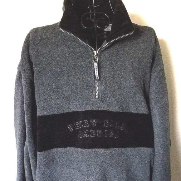 perry ellis quarter zip